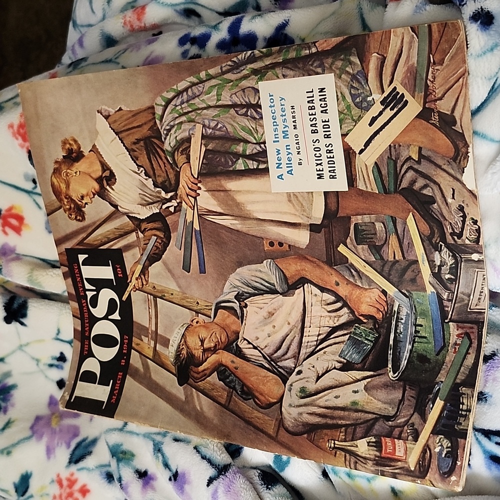 VINTAGE 1947 SATURDAY EVENING POST MAGAZINE